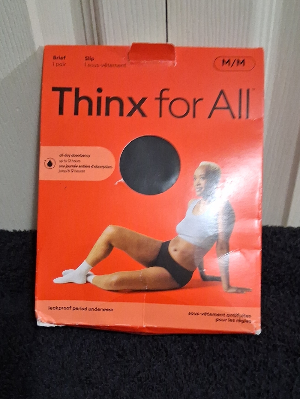 Thinx Black Brief Period Underwear - Black - M